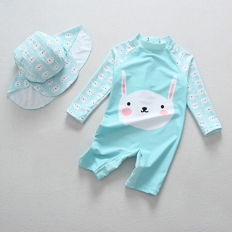 Baby Swimwear Uv - Kinderen UV UPF50 + Blauw Badpak