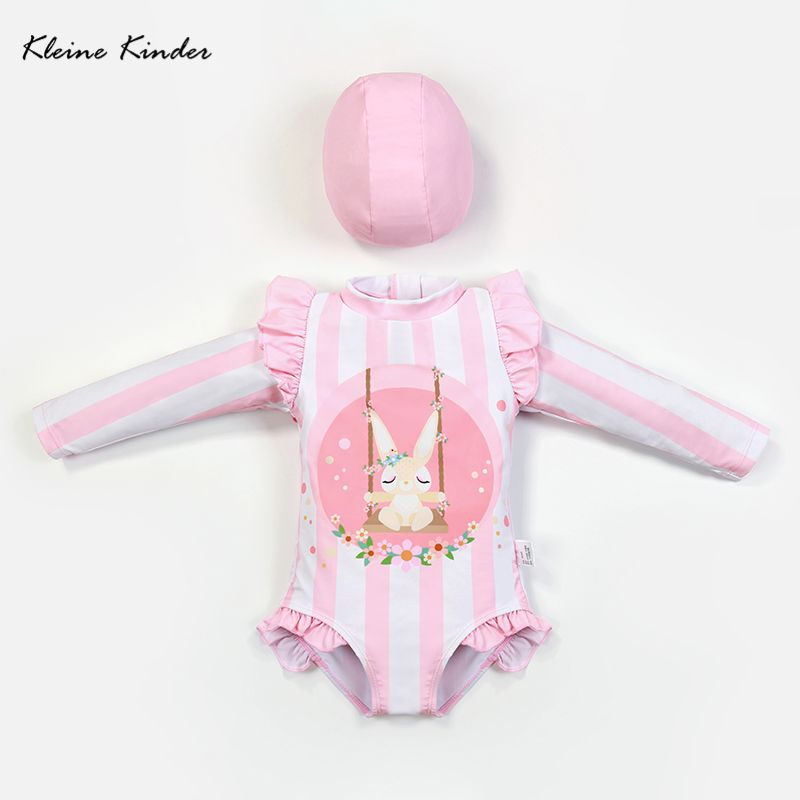 Baby Swimwear Uv - Babyzwempak Anti-UV Peuterbadmode voor meisjes Lange