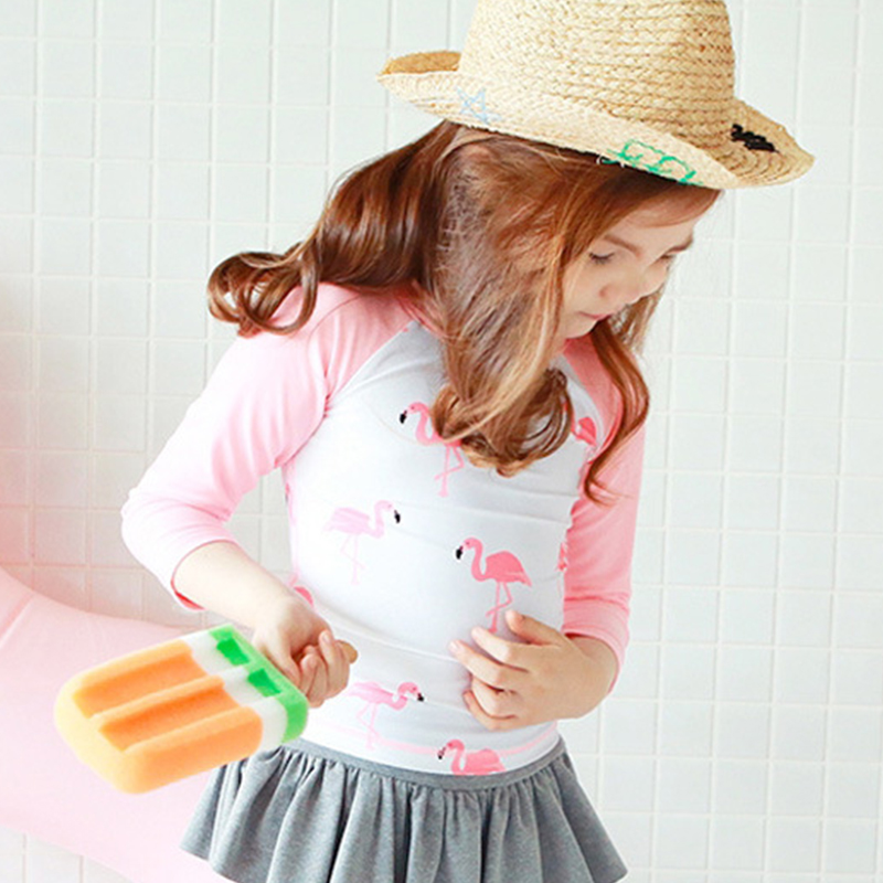 Meisjes bedrukt zwempak met la - Baby Swimwear Uv recensie en prijs